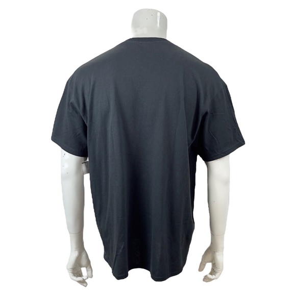 Delta Mens XL Pro Weight Black Crew-neck Biker T-Shirt Skull Liberty Or Death - Picture 9 of 10